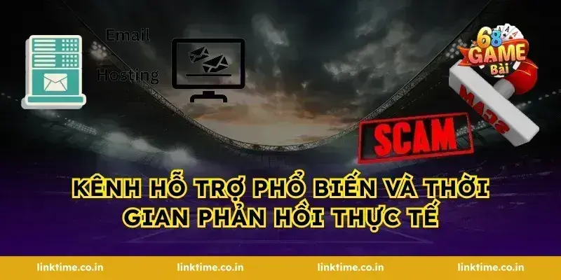 Kênh hỗ trợ phổ biến và thời gian phản hồi thực tế
